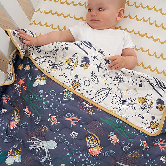 Cot/Cot Bed Coverlet - Our Planet